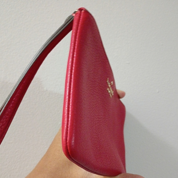 Kate Spade, EUC, Women's, Wristlet, Zipper Closure, Color Red - Picture 7 of 10